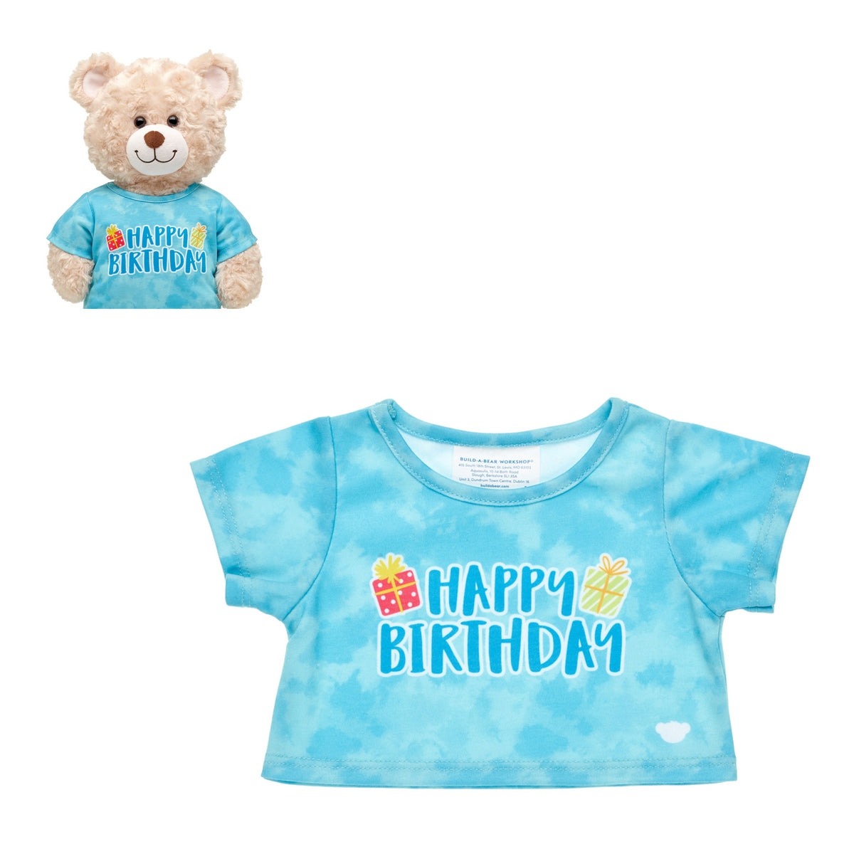 Polera Cumple Azul Td Build-A-Bear
